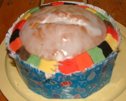 Cake at an angle