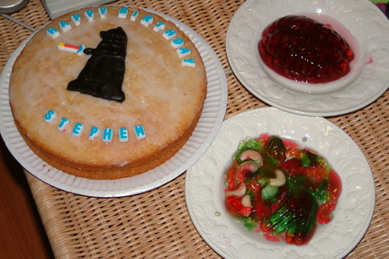 Cake and jellies