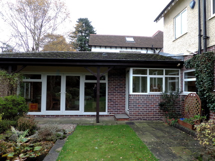 Back porch and conservatory