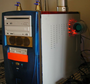 Glowing side fan