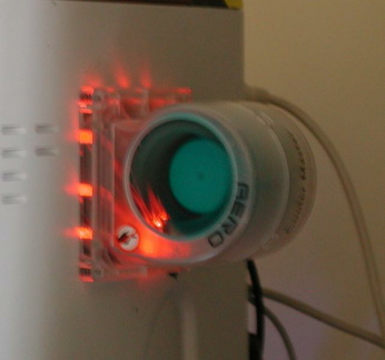 Glowing side fan