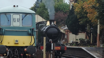 Train leaving