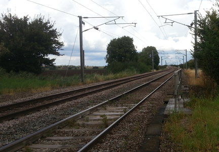 Up the track