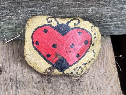 Painted stone