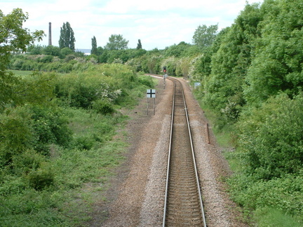 Tracks from the footbridge