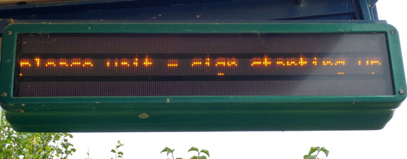Broken sign