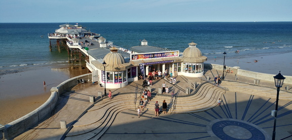Over the pier