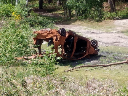 Wrecked car