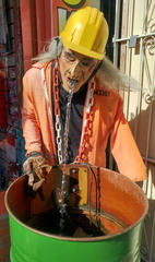 Vomiting man