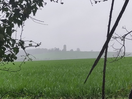Tower through the mist
