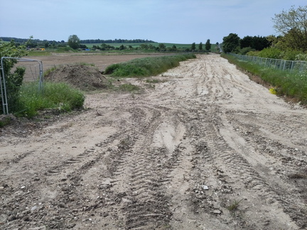 Bulldozed path