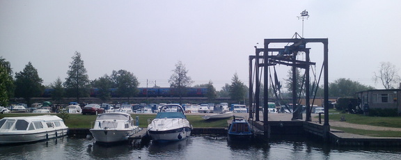 Marina with train