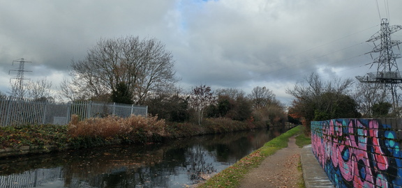 Canal and pylons