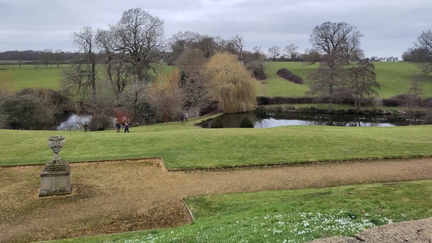 Across the grounds