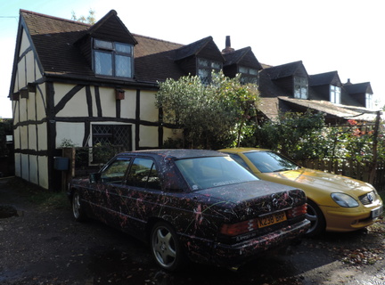 Splattered Mercedes
