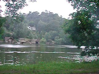 Across the lake