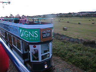 Tram passing