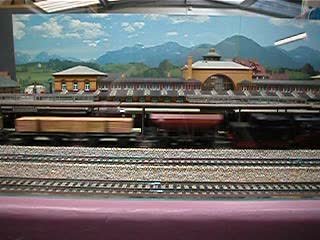Steam train passing