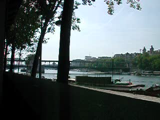 Train on bridge