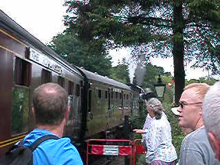 Train leaving