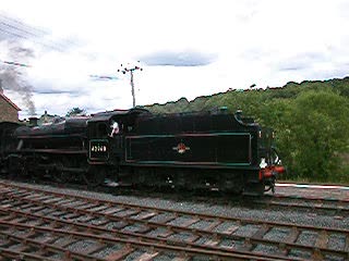 Train leaving